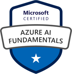 Microsoft Certified: Azure AI Fundamentals badge